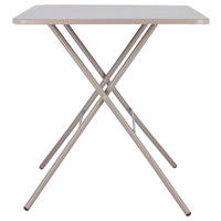 GARTENKLAPPTISCH 67/67/73 cm Metall quadratisch  - Taupe, KONVENTIONELL, Metall (67/67/73cm) - FIAM