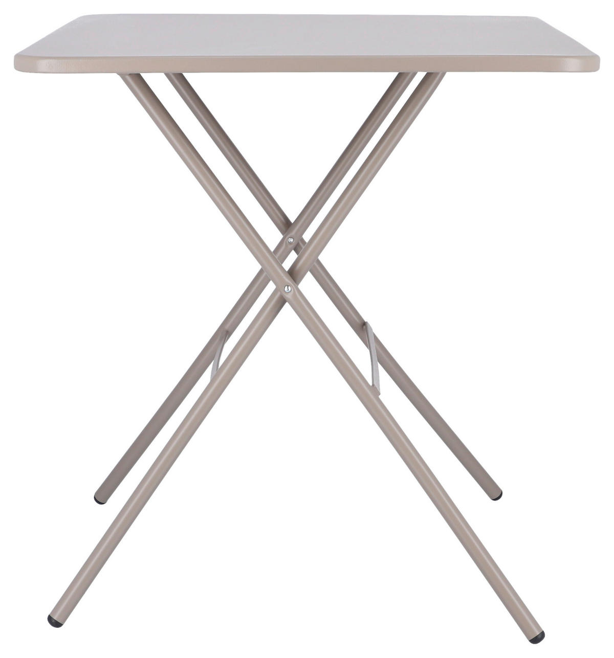 GARTENKLAPPTISCH 67/67/73 cm Metall quadratisch  - Taupe, KONVENTIONELL, Metall (67/67/73cm) - FIAM