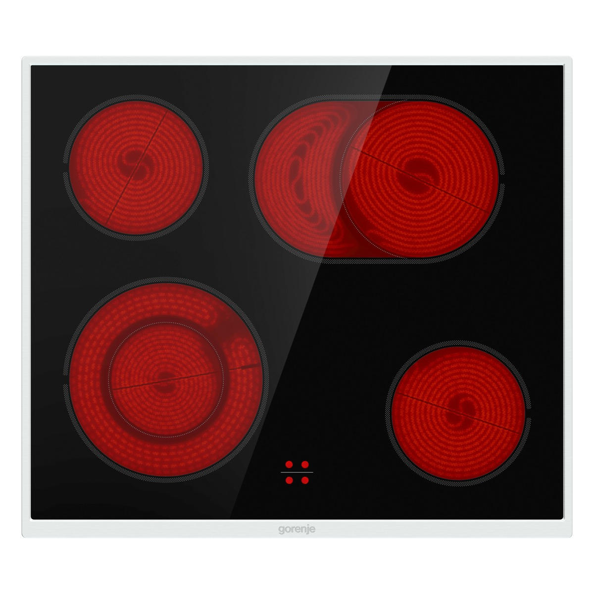 HERDSET  - Schwarz Hochglanz, Basics (59,5/59,5/56,4cm) - Gorenje