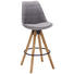 BARHOCKER in Eichefarben, Hellgrau - Eichefarben/Hellgrau, Design, Holz/Textil (49/113,5/56cm) - Carryhome BARHOCKER in Eichefarben, Hellgrau - Eichefarben/Hellgrau, Design, Holz/Textil (49/113,5/56cm) - Carryhome