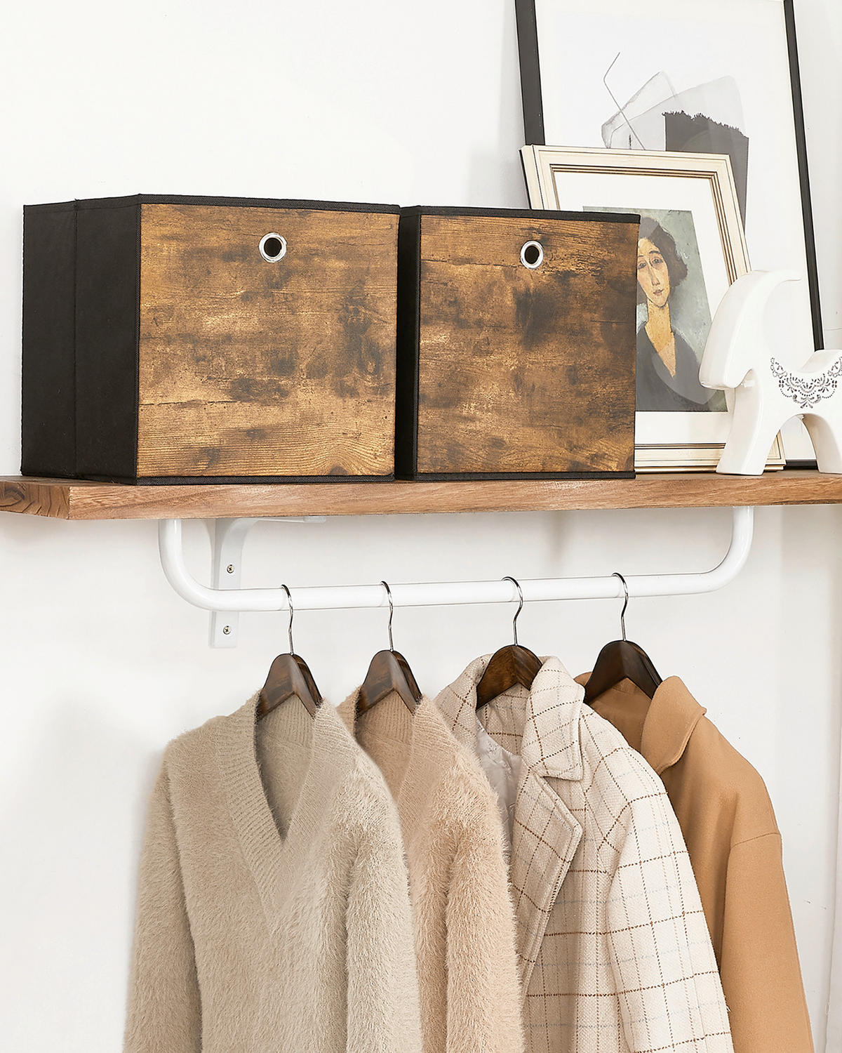 FALTBOX 30/30/30 cm  - Beige, Basics, Textil (30/30/30cm)