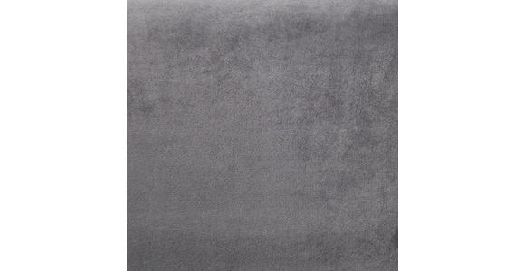 SITZBANK 113/42/48 cm Samt Grau - Schwarz/Grau, MODERN, Textil (113/42/48cm) - Novel
