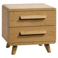 NACHTKÄSTCHEN in massiv Eiche Eichefarben  - Eichefarben, Design, Holz (48/49/43cm) - Hasena