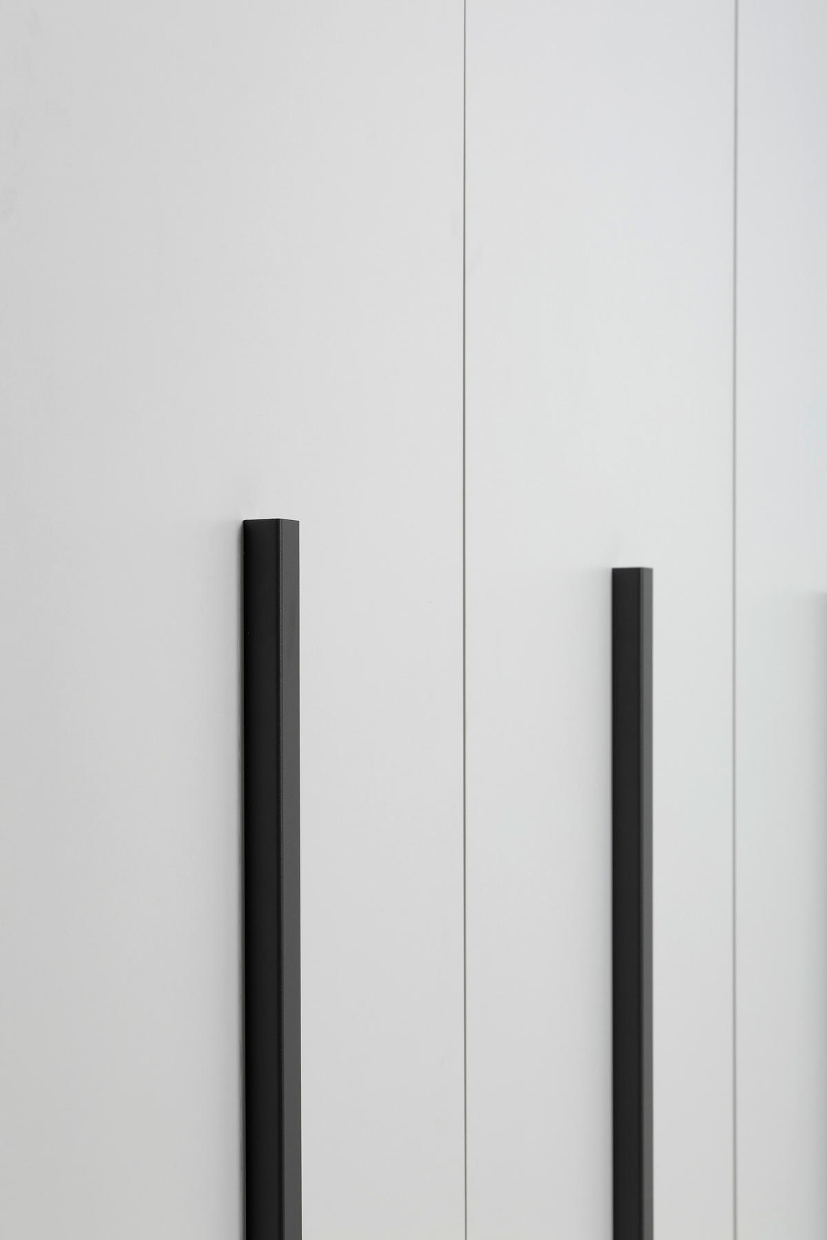 KLEIDERSCHRANK 3-türig Weiß  - Schwarz/Weiß, MODERN, Holzwerkstoff (181/215/60cm) - MID.YOU