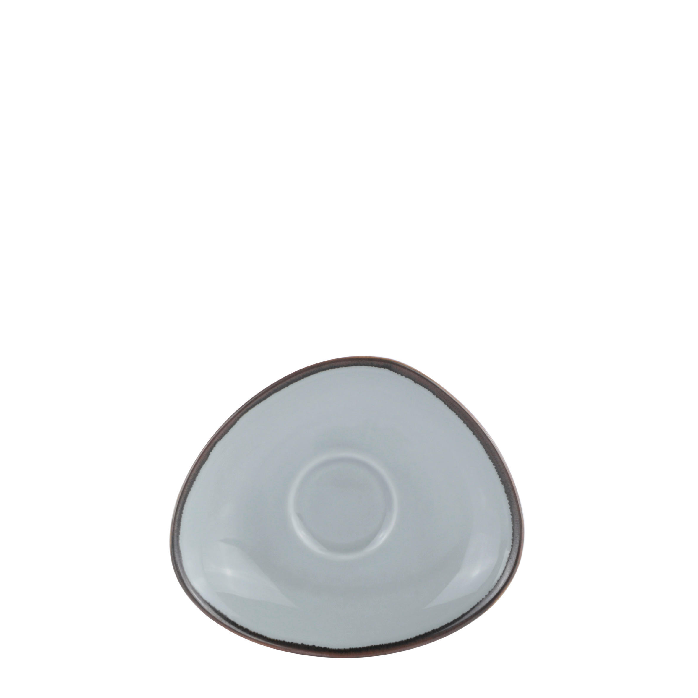 ESPRESSO-UNTERTASSE AQUA BLUE GRIGIO  - Blaugrau, Trend, Keramik (14/12cm) - Novel