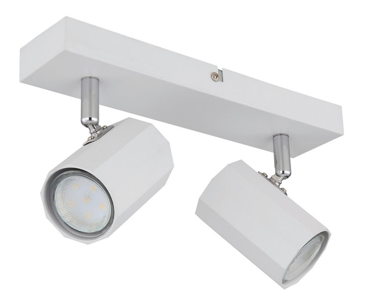 BODOVÉ SVÍTIDLO, 25 W/GU10, 26/6/14,5 cm - bílá, Design, kov (26/6/14,5cm) - Globo
