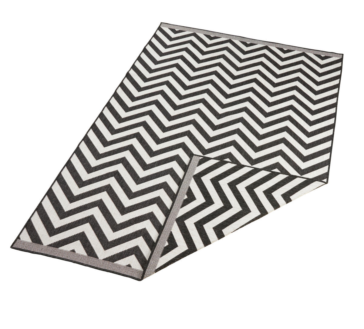 OUTDOORTEPPICH 120/170 cm Twin Supreme Creme, Schwarz  - Creme/Schwarz, Design, Kunststoff (120/170cm)