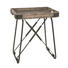 BEISTELLTISCH Tanne massiv rechteckig Braun, Schwarz - Schwarz/Braun, Design, Holz/Metall (48/57/33cm) - Carryhome BEISTELLTISCH Tanne massiv rechteckig Braun, Schwarz - Schwarz/Braun, Design, Holz/Metall (48/57/33cm) - Carryhome