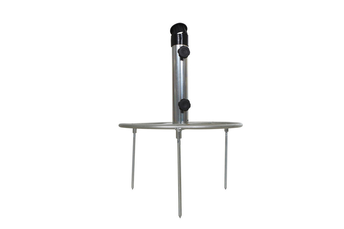 SONNENSCHIRMSTÄNDER Silberfarben  - Silberfarben, KONVENTIONELL, Metall (40/54/40cm) - Siena Garden