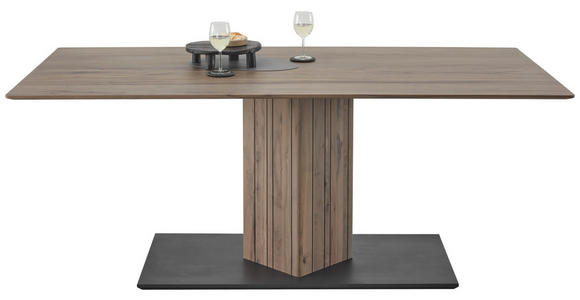 ESSTISCH in Holz 190/95/76 cm  - Anthrazit/Buchefarben, Design, Holz (190/95/76cm) - Johann Jakob