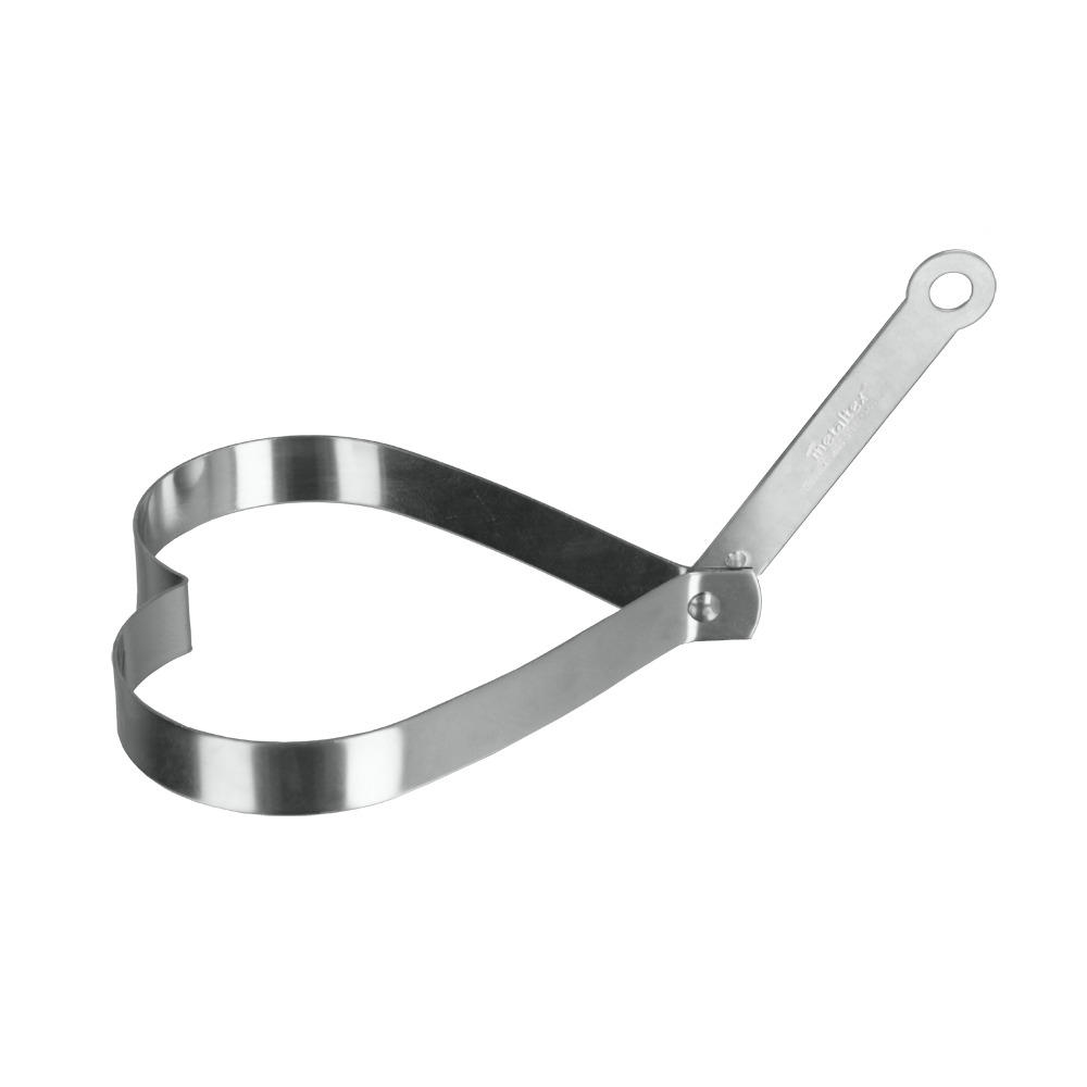TÜKÖRTOJÁSFORMA - Basics, fém (10/15/1.5cm) - Metaltex