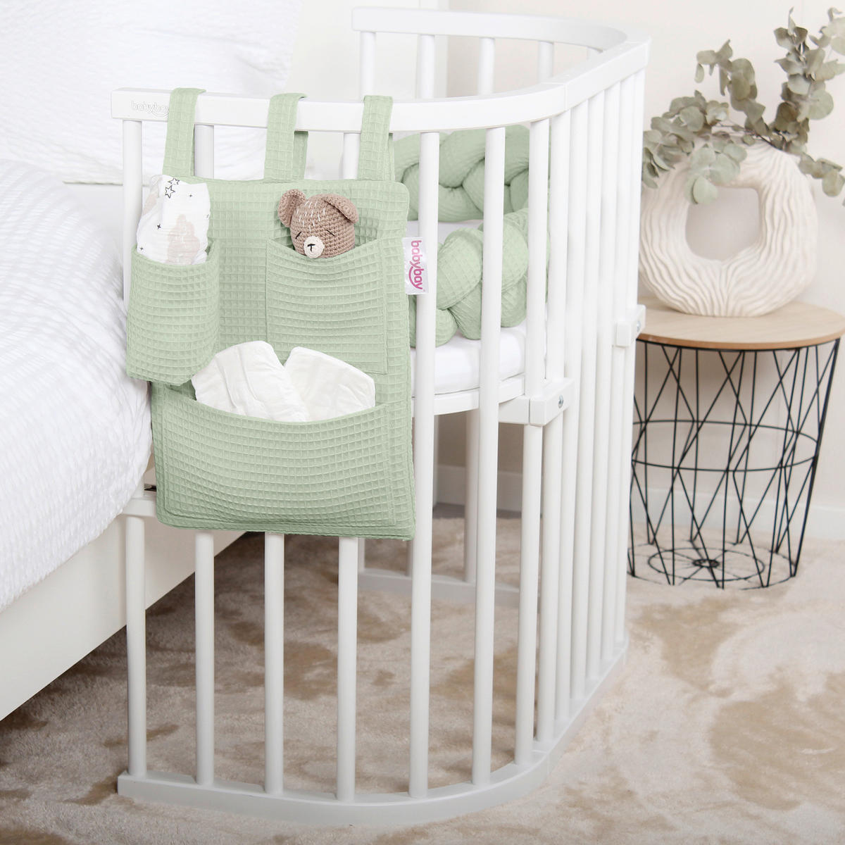 BETTTASCHE - Jadegrün, Basics (38/28/2,5cm) - Babybay