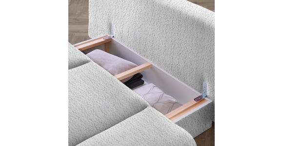 SCHLAFSOFA in Chenille Hellgrau - Hellgrau/Schwarz, MODERN, Holz/Textil (212/89/102cm) - Dieter Knoll