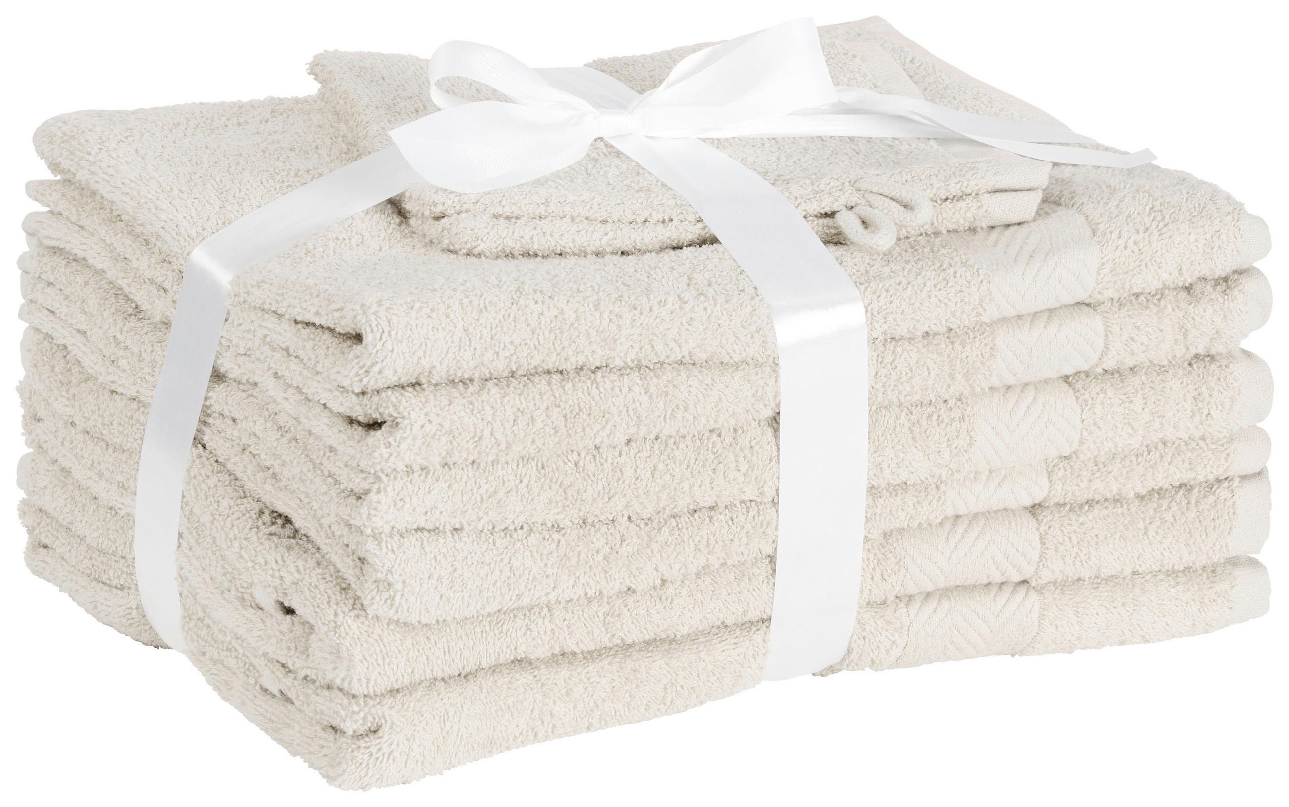 FROTTÉSET Champ beige 8 delar  - beige, Klassisk, textil - Esposa