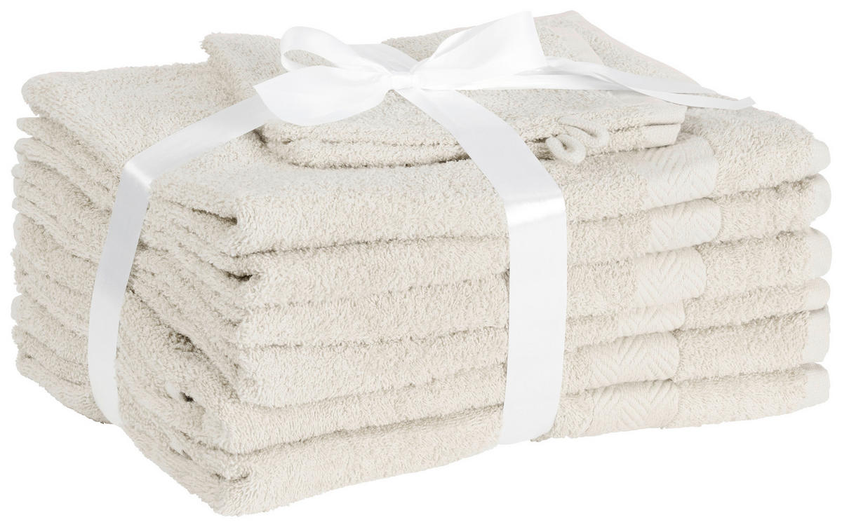 SADA RUČNÍKŮ A OSUŠEK, béžová - béžová, Konvenční, textil - Esposa