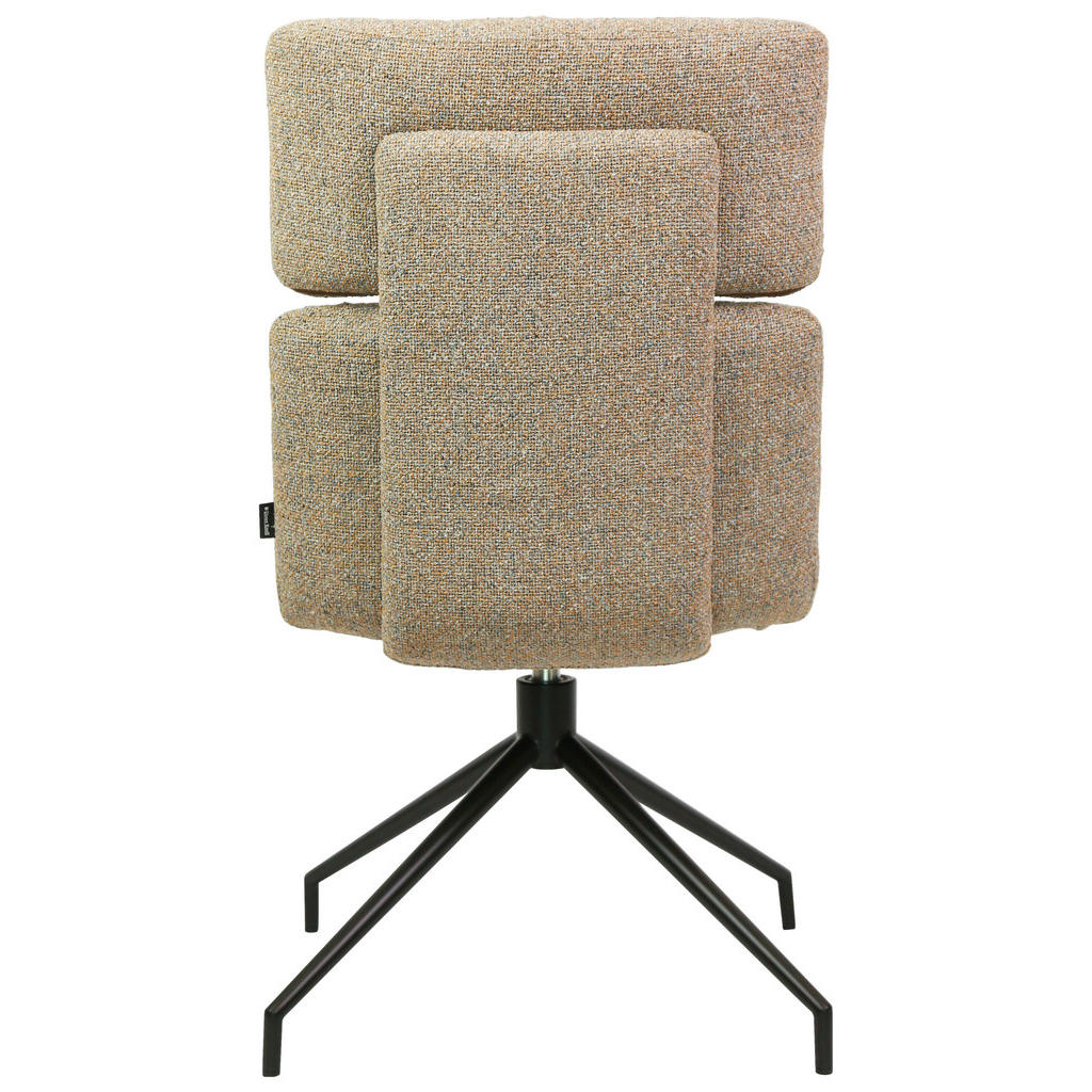 Thumbnail - Dieter Knoll Stuhl, Schwarz, Graubraun, Metall, Textil, Rundrohr, Drehkreuz, 50x92x64.5 cm, Wippfunktion, Sitzfläche 360...