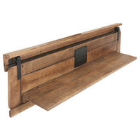 WANDBOARD Holz, Metall Mangoholz massiv Naturfarben  - Naturfarben, KONVENTIONELL, Holz/Metall (130/38/25cm) - Landscape