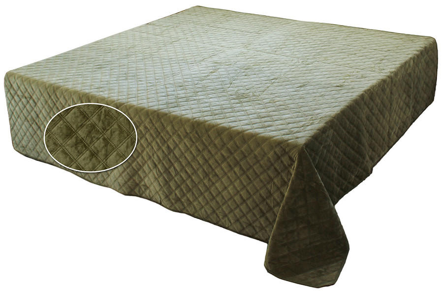 ÁGYTAKARÓ  - zöld, Basics, textil (220/2/230cm)