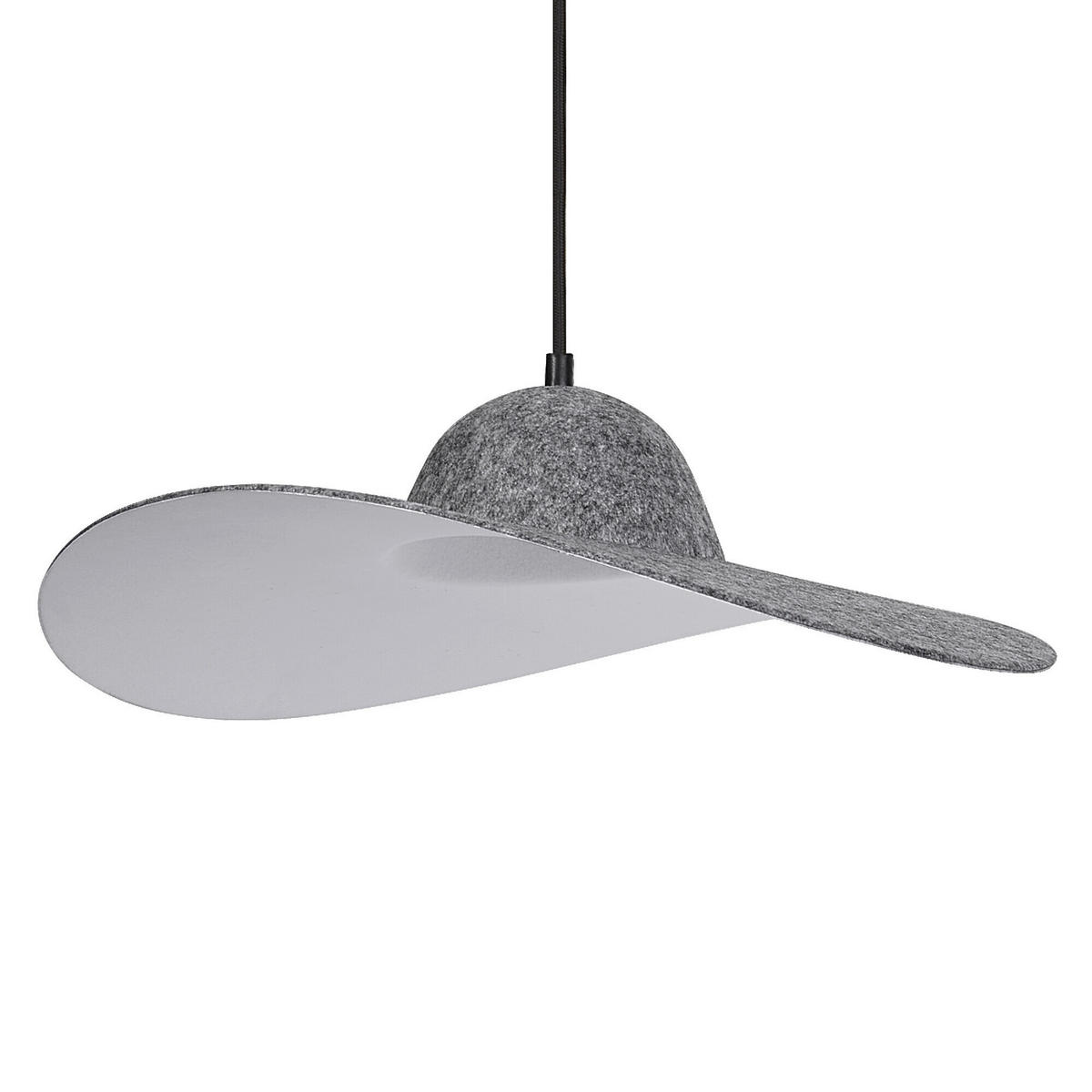 HÄNGELEUCHTE 50/150 cm  - Dunkelgrau, Basics, Textil/Metall (50/150cm) - Osram