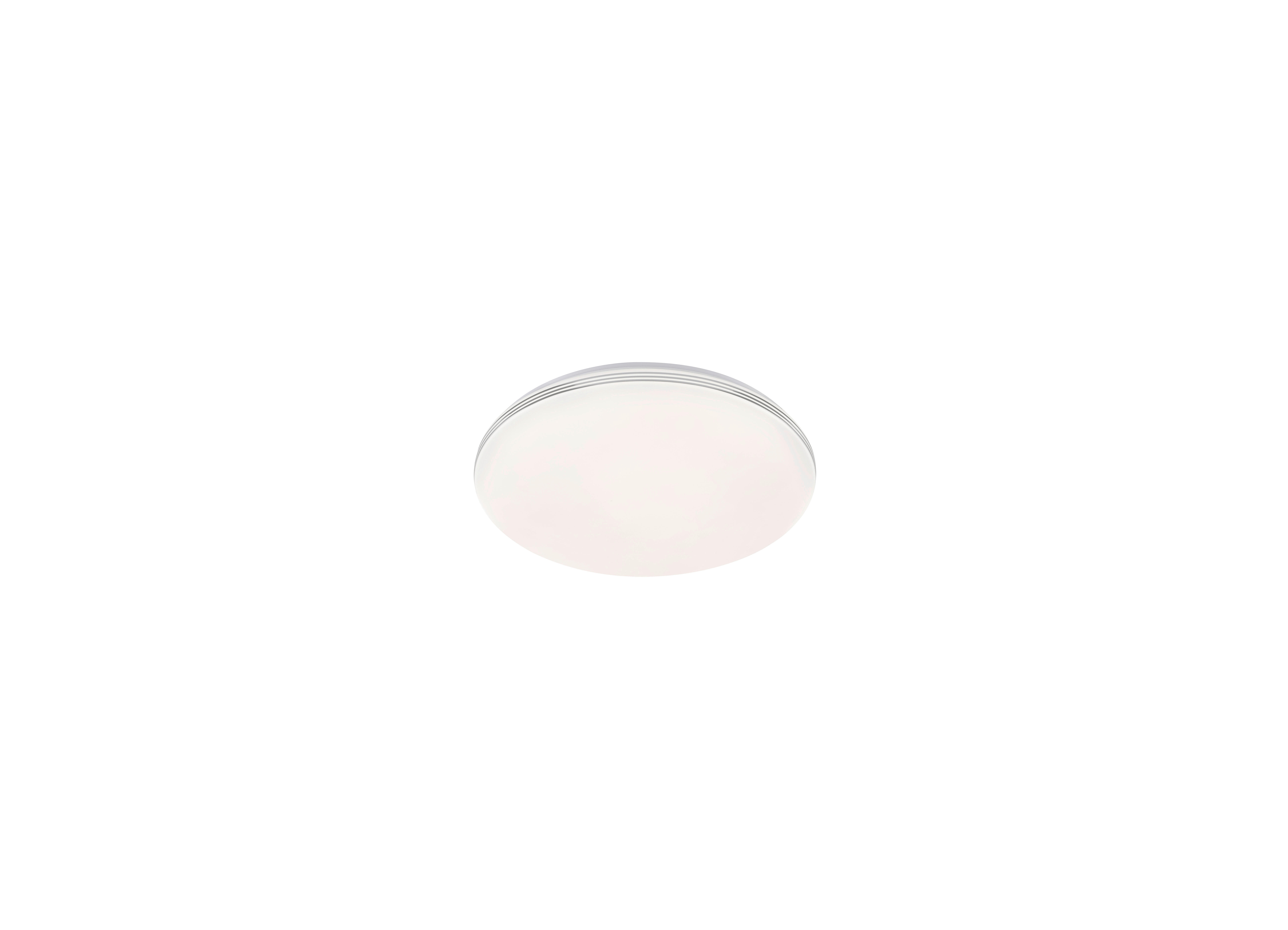 LED-DECKENLEUCHTE Faro 21,50 cm  - Weiß, KONVENTIONELL, Glas (21,50cm) - Fischer & Honsel