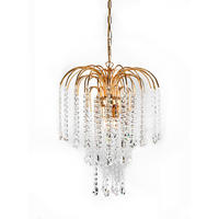 KRISTALL-HÄNGELEUCHTE 40/110 cm   - Goldfarben, KONVENTIONELL, Glas/Metall (40/110cm)