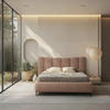 POLSTERBETT 180/200 cm,  in Rosa, gepolstertes Kopfteil, Bettkasten, Lattenroste,  - Rosa, MODERN, Holz/Textil (180/200cm) - MID.YOU