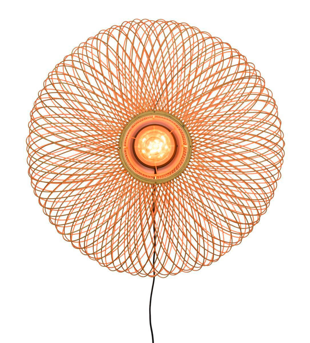 WANDLEUCHTE Cango 63/38 cm   - Hellbraun, Natur, Naturmaterialien (63/38cm) - Good & Mojo