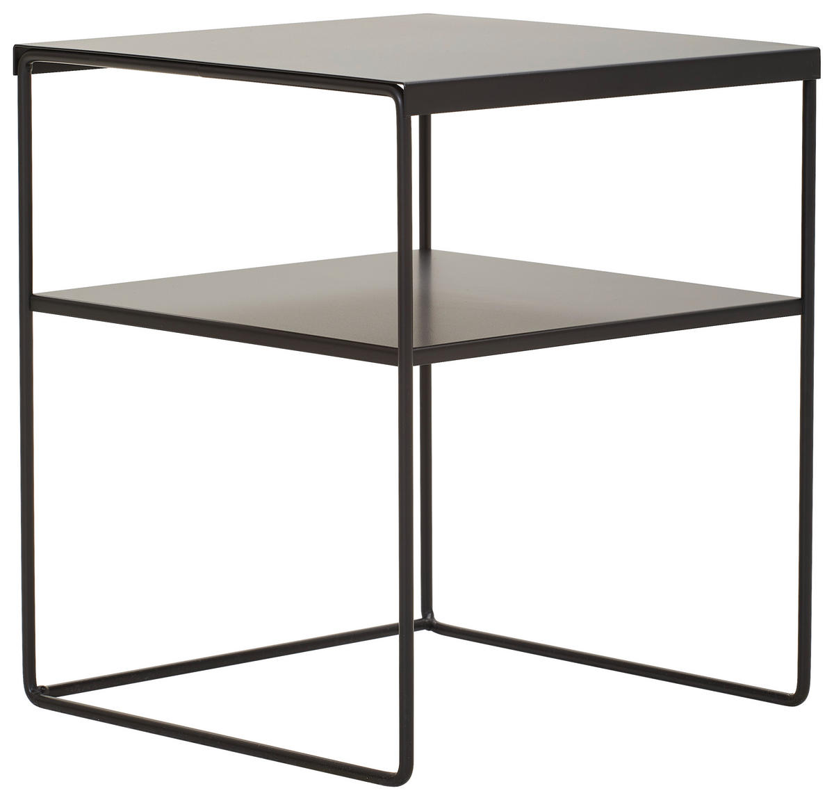 SATZTISCH in Metall 38/38/45 cm  - Schwarz, Design, Metall (38/38/45cm) - MID.YOU