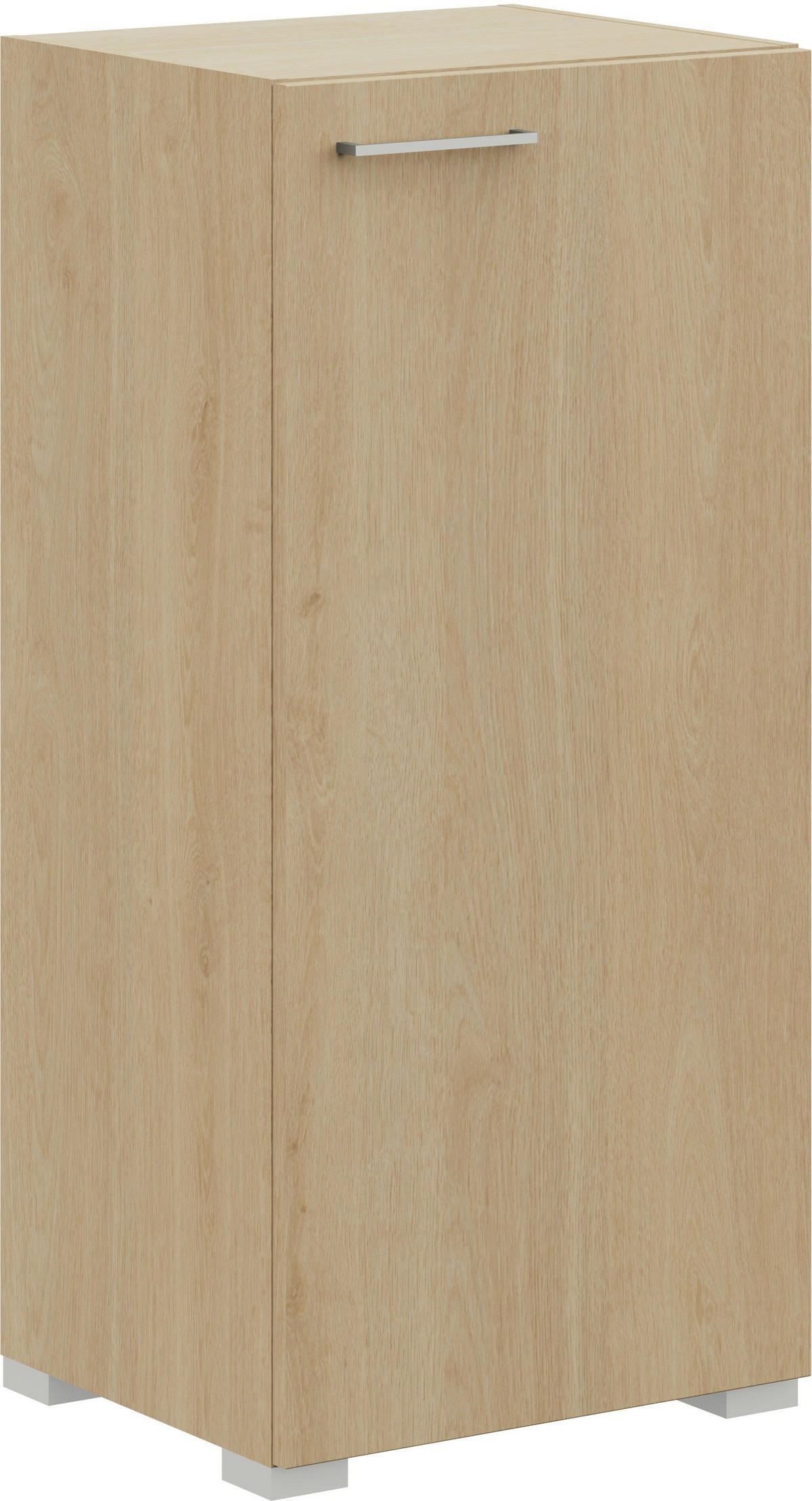KOMMODE 50/108/41,9 cm  in Eichefarben  - Edelstahlfarben/Eichefarben, Design, Holzwerkstoff/Metall (50/108/41,9cm) - Cantus