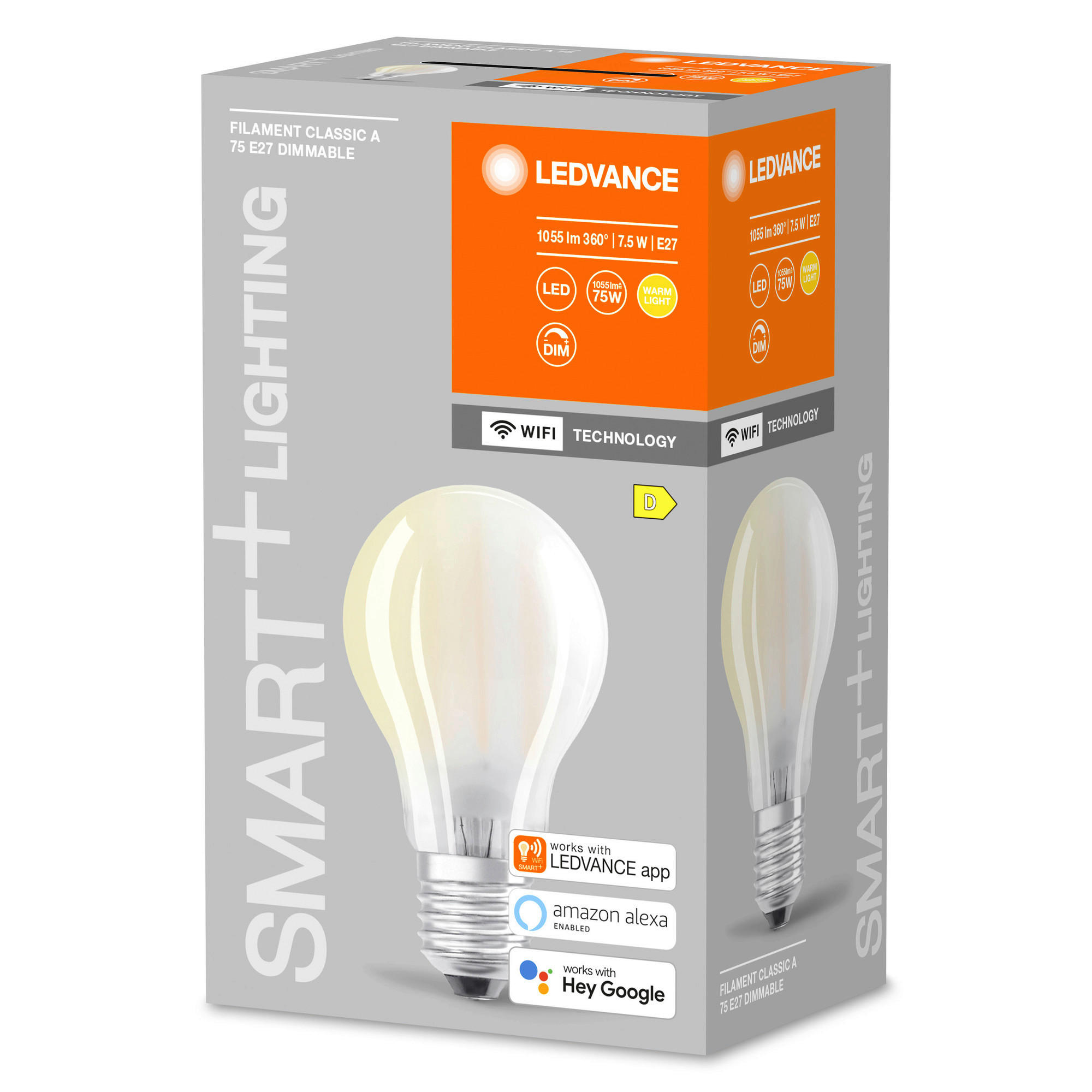 LED-LEUCHTMITTEL Smart+ WiFi E27  - Basics, Glas (6,7/13,3cm) - Ledvance