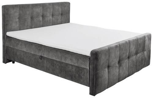 BOXBETT 160/200 cm  in Anthrazit  - Anthrazit/Schwarz, MODERN, Holzwerkstoff/Kunststoff (160/200cm) - MID.YOU