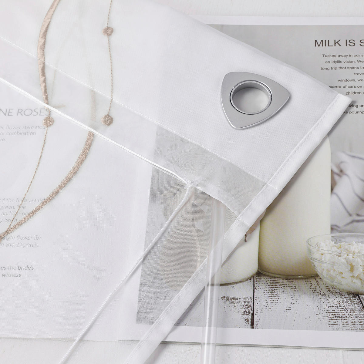 FALTROLLO  transparent  60/140 cm    - Weiß Hochglanz, Basics, Textil (60/140cm) - Joyswahl