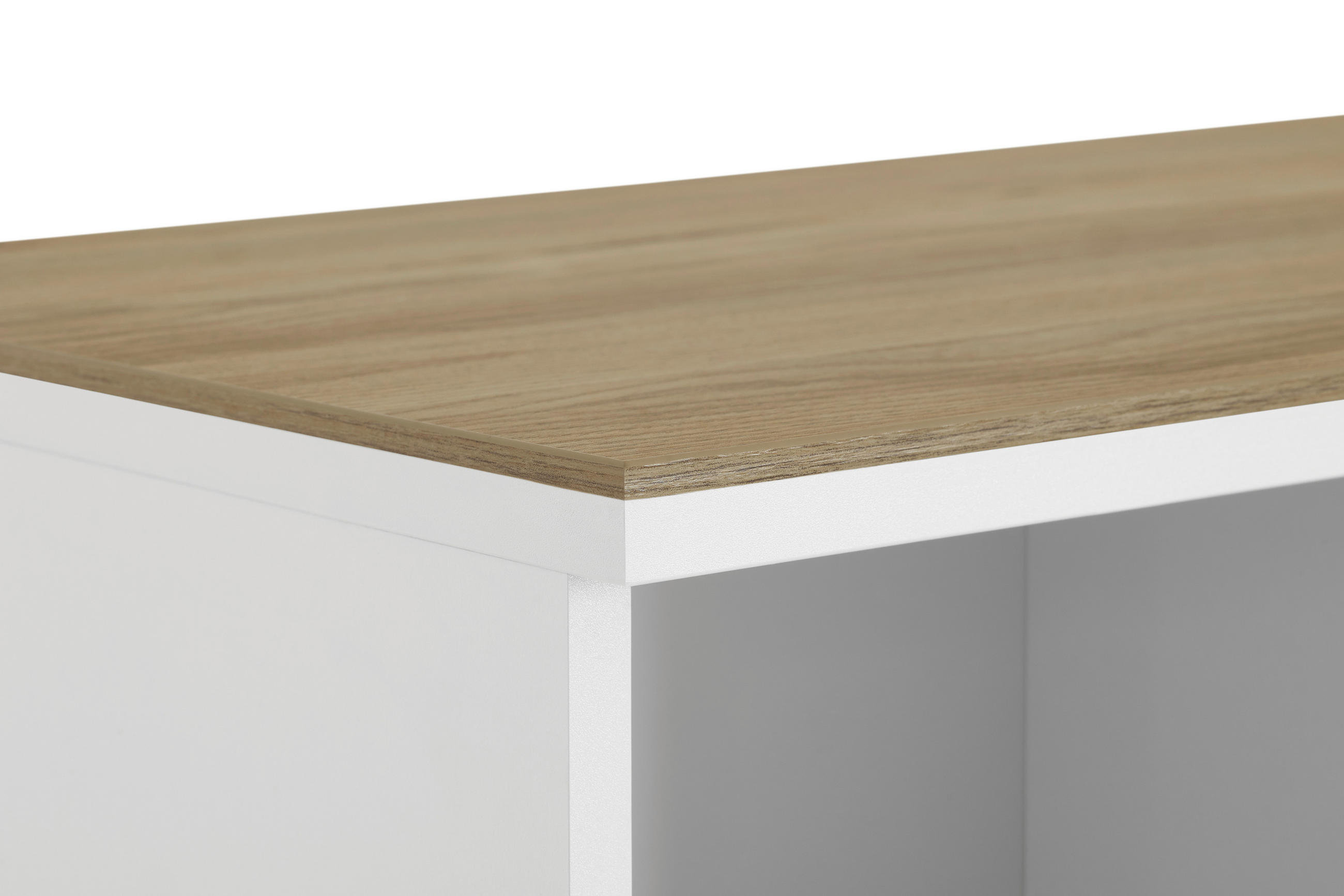 BABYREGAL Weiß, Eichefarben  - Eichefarben/Weiß, Basics, Holzwerkstoff/Kunststoff (94,80/150,50/39,60cm) - Paidi