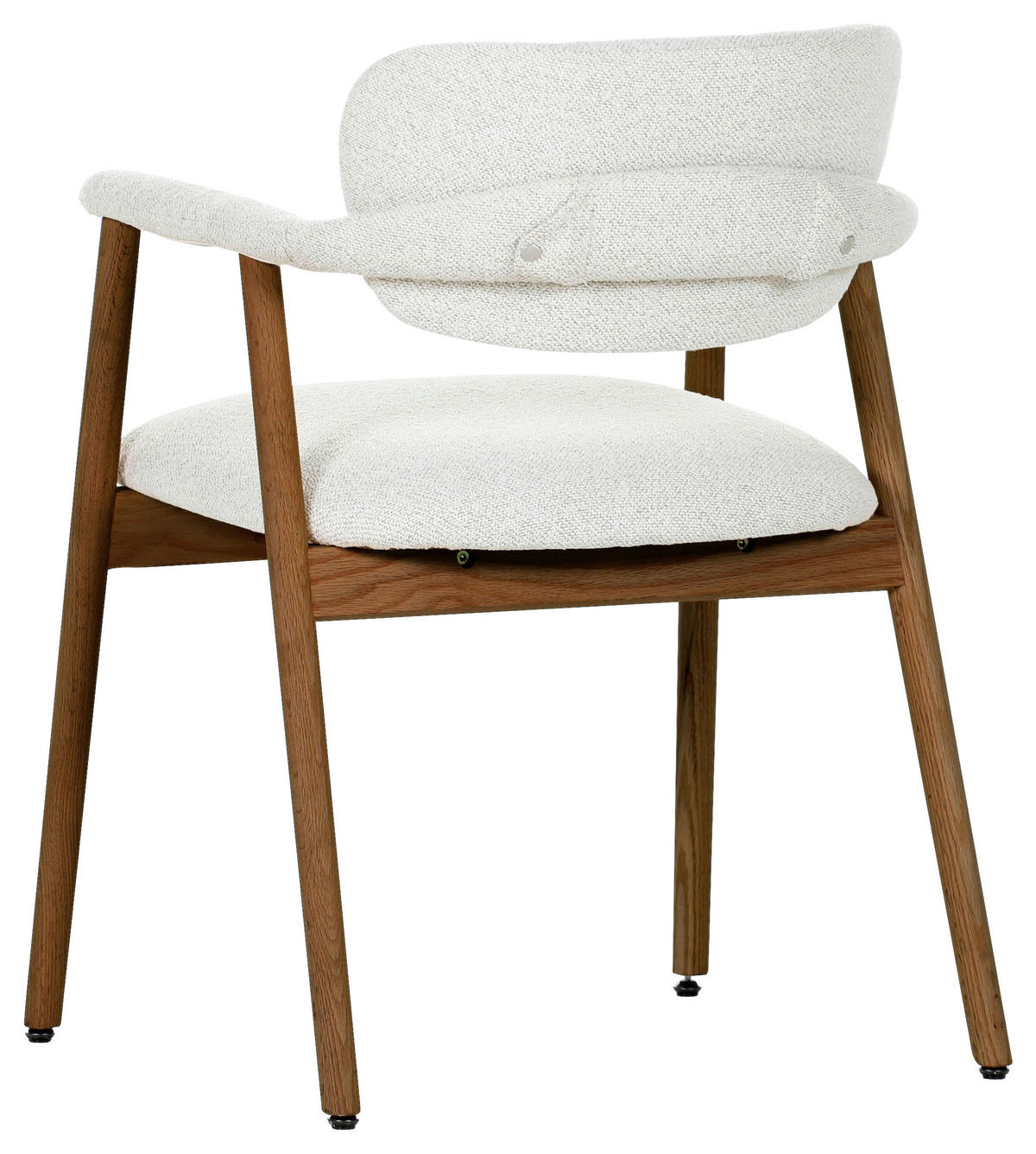 ARMLEHNSTUHL  in  - Beige/Nussbaumfarben, MODERN, Holz/Textil (59/78/57cm) - Livetastic
