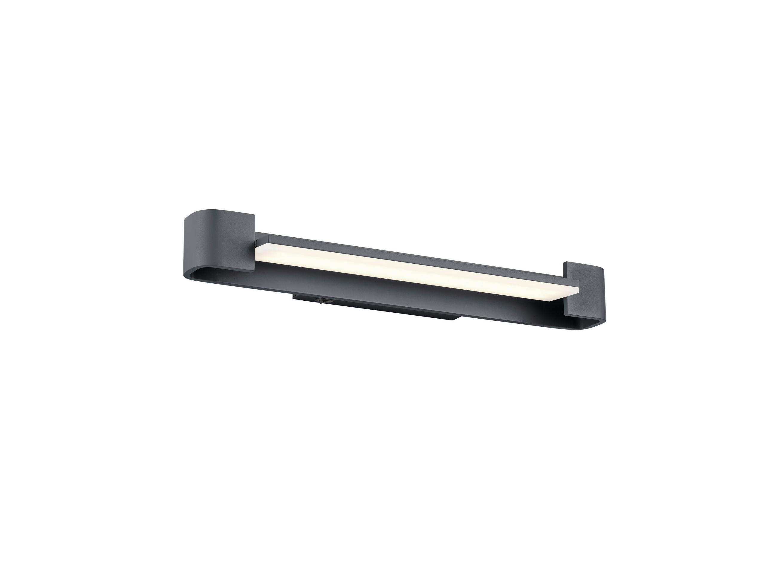 LED-WANDLEUCHTE 40/10/10 cm   - Schwarz, MODERN, Metall (40/10/10cm) - Hell