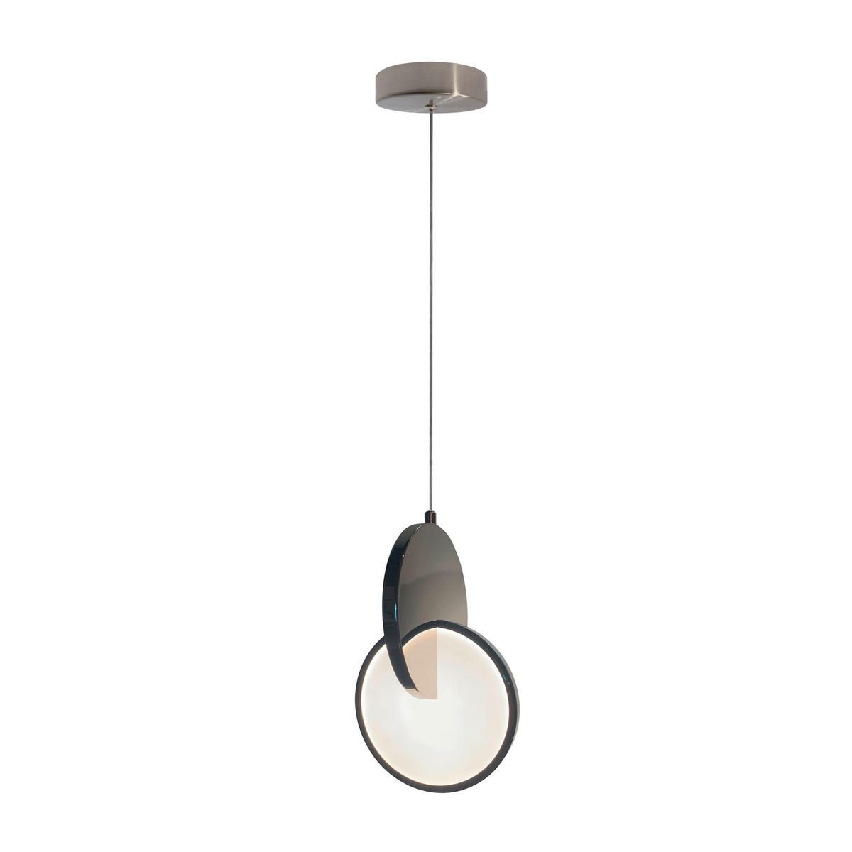 HÄNGELEUCHTE    - Chromfarben, Design, Metall (120/18/17cm)