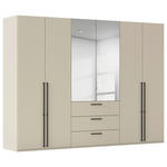 DREHTÜRENSCHRANK 301/223/61 cm,  in Champagner, 6-türig  - Chromfarben/Champagner, Basics, Glas/Holzwerkstoff (301/223/61cm) - Novel