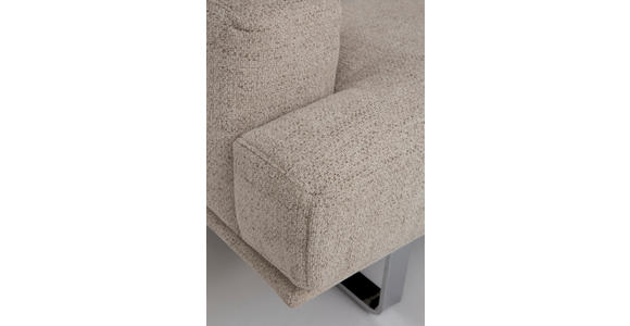 ECKSOFA Champagner Webstoff  - Champagner, Design, Textil/Metall (304/184cm) - Dieter Knoll