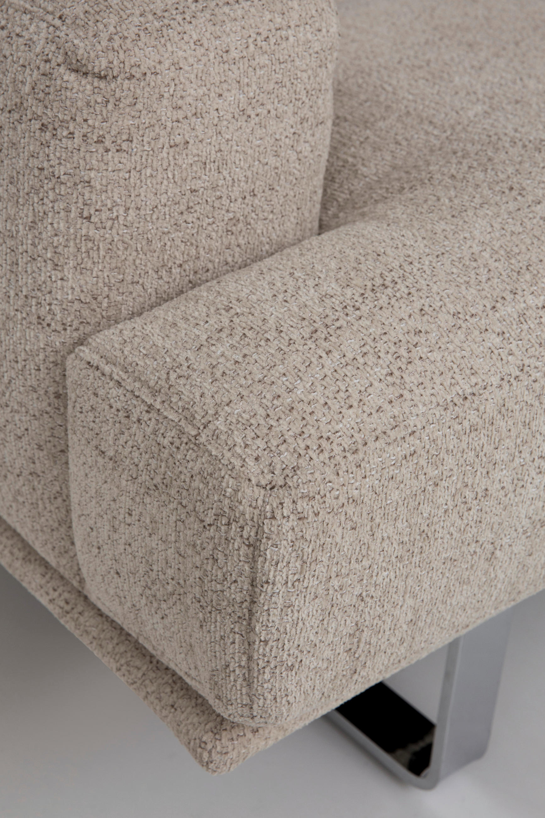 Thumbnail - Dieter Knoll Ecksofa, Champagner, Textil, 3-Sitzer, Ottomane links, nicht einzeln stellbar, L-Form, 304x184 cm, Typenaus...