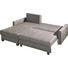 SCHLAFSOFA Flachgewebe Beige, Braun - Beige/Braun, Design, Textil (167/95/226cm) - NOVEL