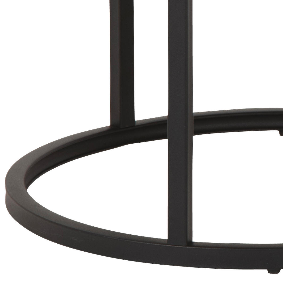 COUCHTISCH in Metall, Holzwerkstoff 80/80/44,5 cm  - Wildeiche/Schwarz, Konventionell, Holzwerkstoff/Metall (80/80/44,5cm) - MID.YOU