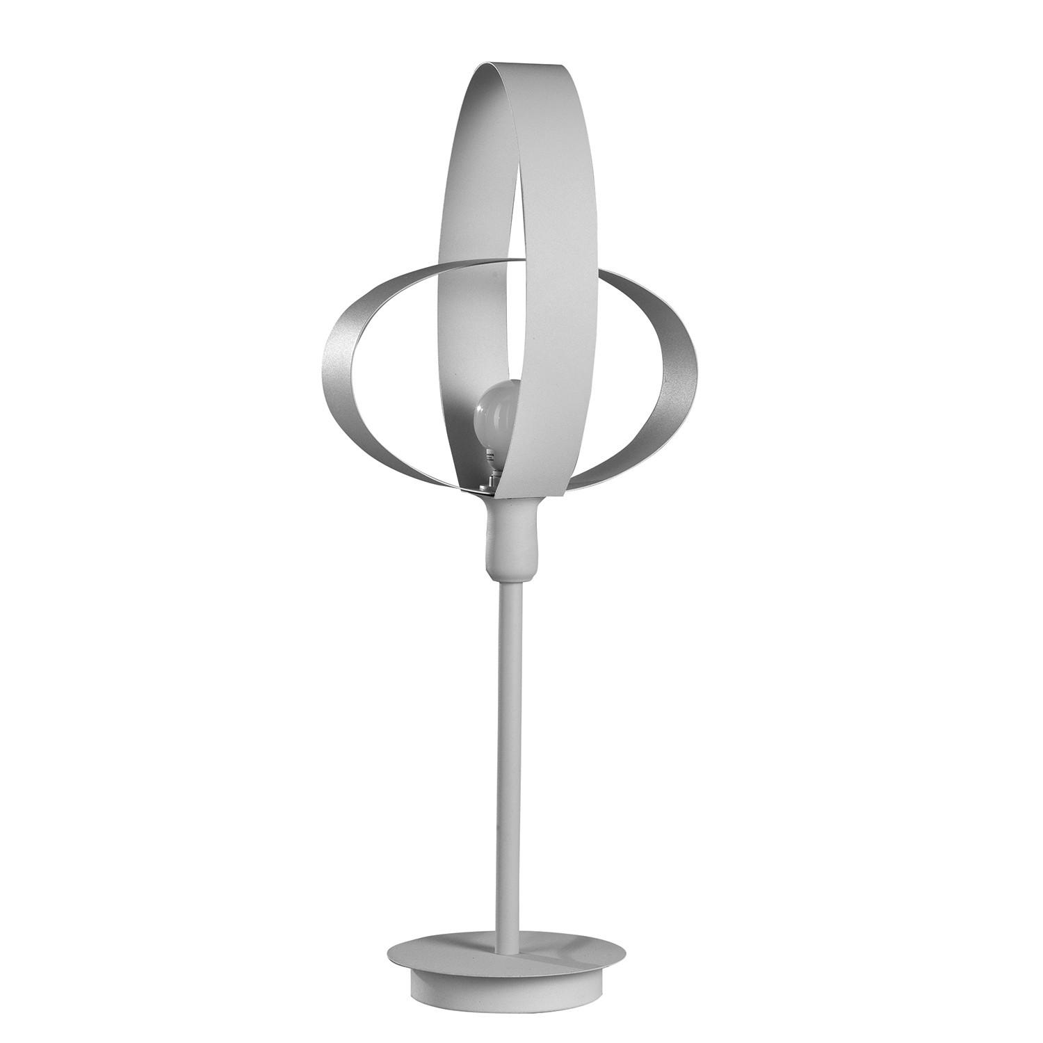 TISCHLEUCHTE 25/62 cm   - Weiß, Design, Metall (25/62cm)