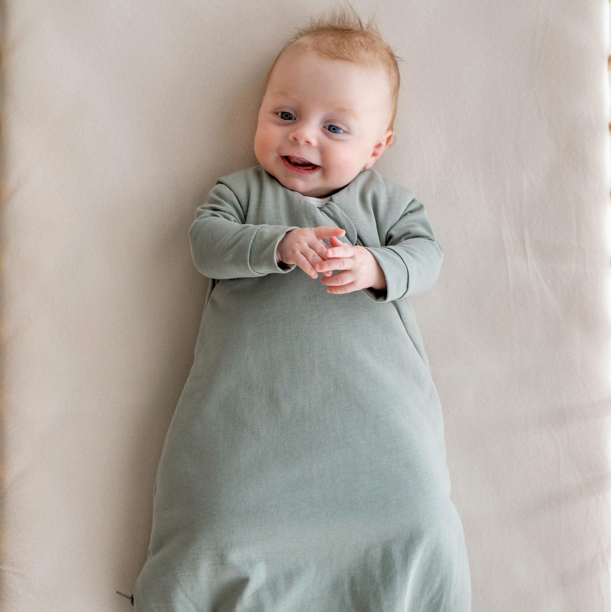 BABYSCHLAFSACK    50/56   - Salbeigrün, Basics, Textil (50/56null) - Zöllner