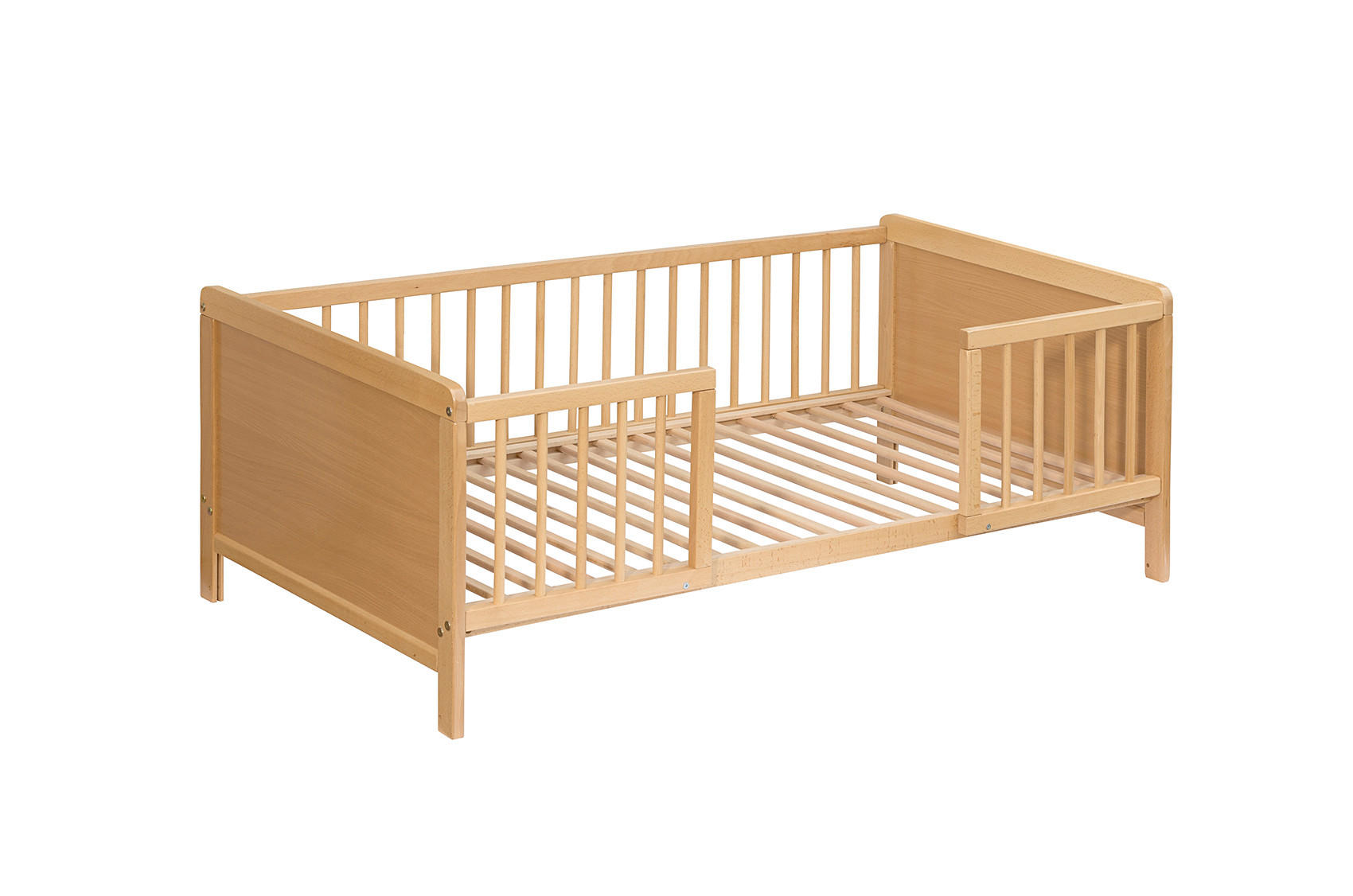 BODENBETT - Naturfarben, Basics, Holz (145/76/50cm) - My Baby Lou