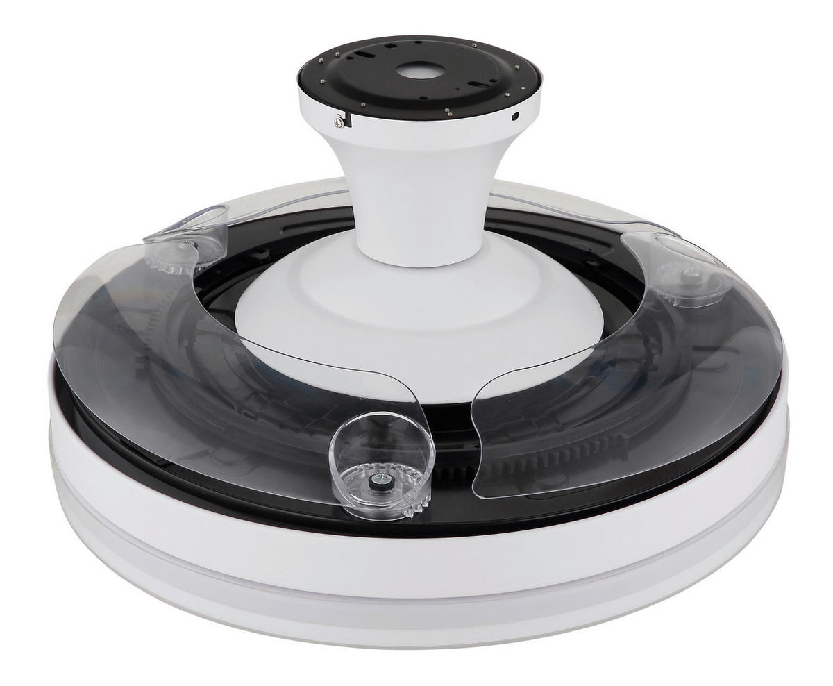 STROPNÍ VENTILÁTOR, 106,6/27,5 cm  - bílá/čiré, Konvenční, kov/plast (106,6/27,5cm) - Globo