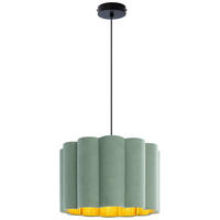 HÄNGELEUCHTE 40/120 cm  - Schwarz/Grün, Trend, Kunststoff/Textil (40/120cm) - Novel