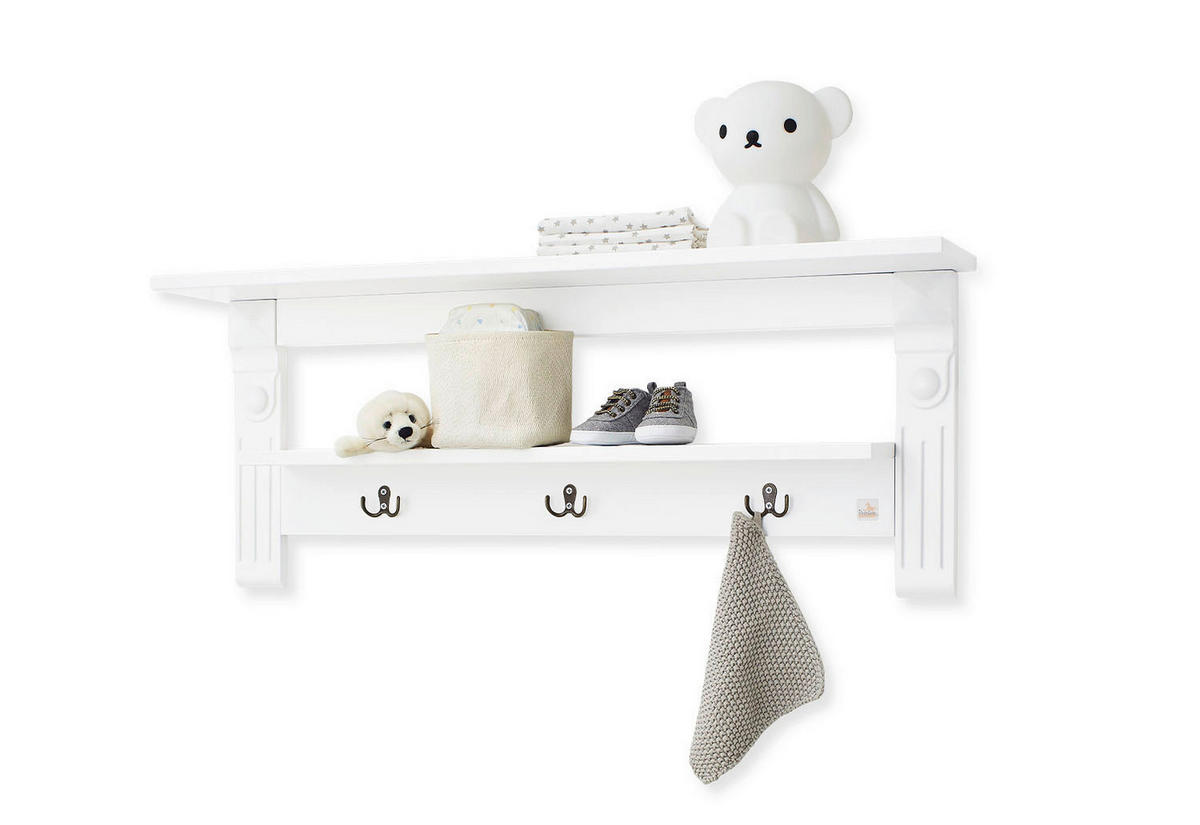 BABYZIMMER PINOLINO EMILIA  - Weiß, ROMANTIK / LANDHAUS, Holzwerkstoff - Pinolino