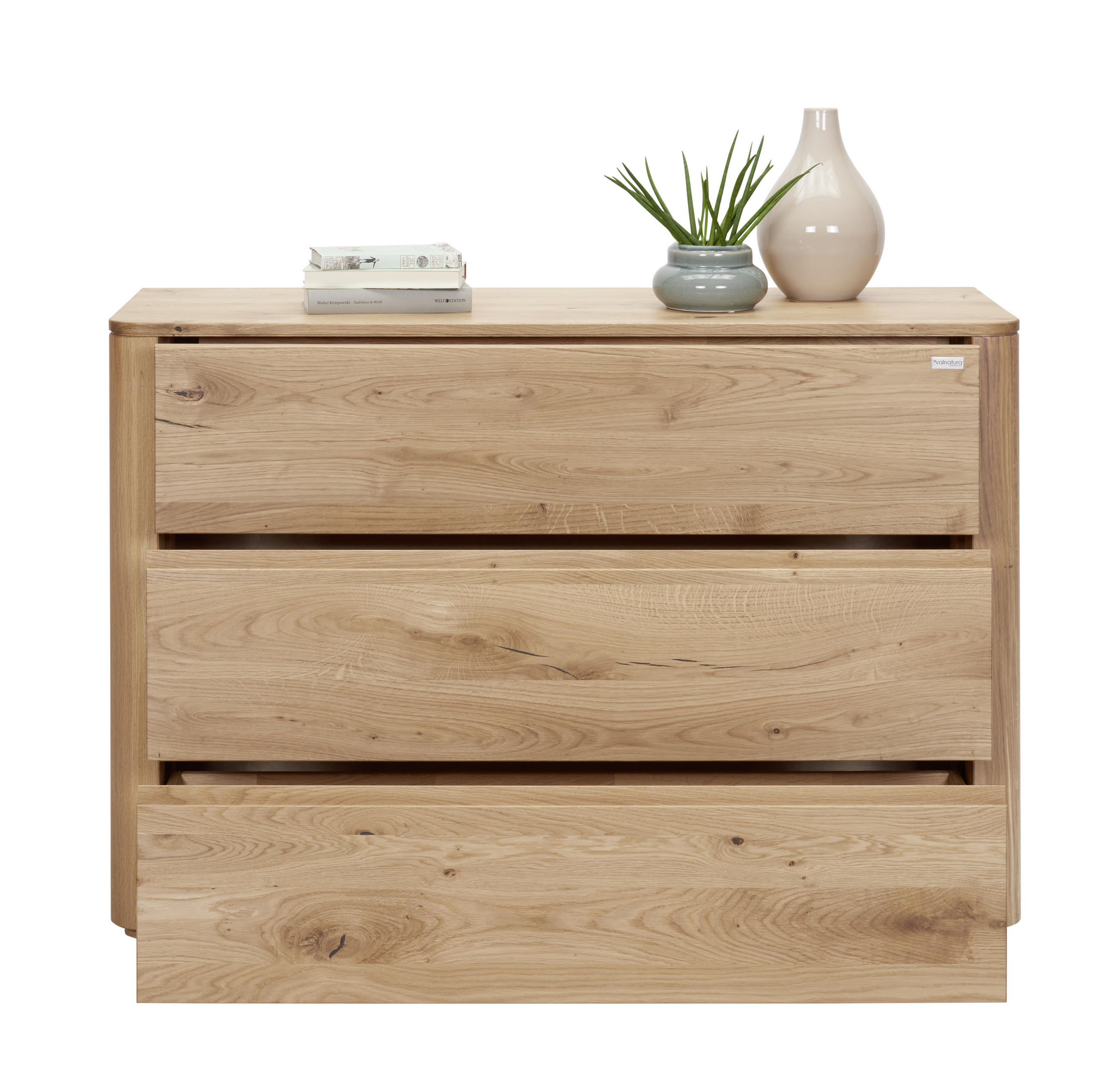 SIDEBOARD Wildeiche massiv Eichefarben - Eichefarben, KONVENTIONELL, Holz (120/82/42cm) - Valnatura