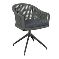 VRTNI STOL  aluminij antracit, zelena  - zelena/antracit, Basics, kovina/tekstil (56/78,5/62,5cm) - Amatio