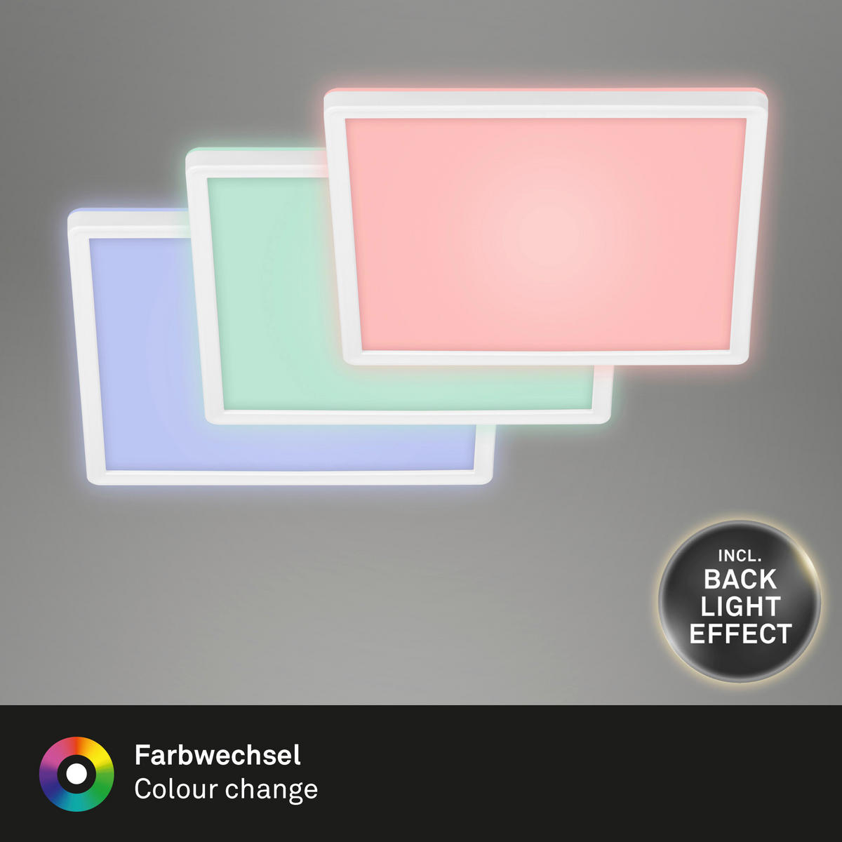 LED-PANEEL Slim 29,3/29,3/2,8 cm   - Weiß, Basics, Kunststoff (29,3/29,3/2,8cm)